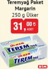 TEREMYAĞ PAKET MARGARİN 250 G